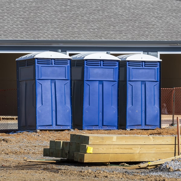 are there any restrictions on what items can be disposed of in the porta potties in Summerfield